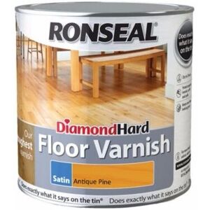 Ronseal - Diamond Hard Floor Varnish - Antique Pine - Satin - 2.5L - Antique Pine