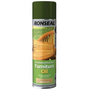 Ronseal - 35823 Hardwood Garden Furniture Oil Natural Clear Aerosol 500ml rslhfoncae