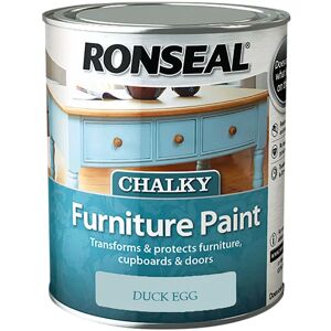 Ronseal - 37486 Chalky Furniture Paint Duck Egg 750ml RSLCFPDE750