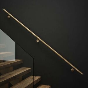 Antique Brass Stair Hand Rail Kit 2.4M - Rothley