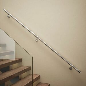 Polished Stair Hand Rail Kit 2.4M - Rothley