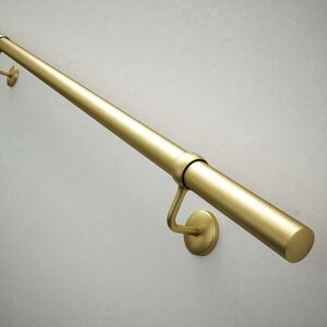 Satin Brass Stair Hand Rail Kit 1.2M - Rothley