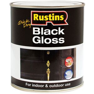 Rustins - BLAGW500 Quick Dry Black Gloss 500ml RUSBGWB500