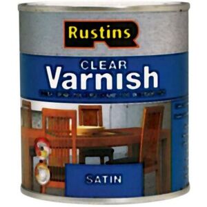 Polyurethane Varnish Satin Clear 500ml RUSPVSCL500 - Transparent - Rustins