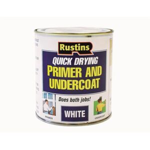 Rustins - Quick Dry Primer & Undercoat White 500ml RUSQDWPUC500 - White