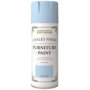 Rust-oleum - Chalk Chalky Furniture Paint - Powder Blue - 400ml Areosol - Powder Blue