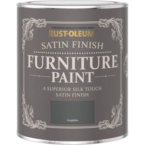 Rust-oleum - Satin Furniture Paint - Graphite - 750ML - Graphite