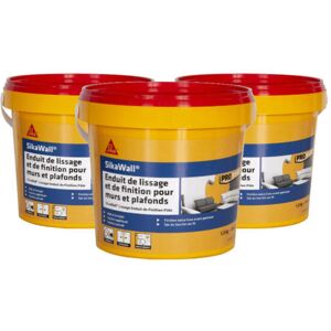 Sika - Set of 3 Wall smoothing and finishing compounds in paste - 1,5kg