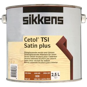 Cetol tsi Satin Plus Woodstain Paint - 2.5 Litre - Light Oak (006) - Light Oak - Sikkens