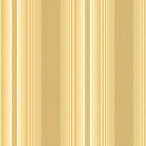 Stripes wallpaper wall Profhome 330851 non-woven wallpaper slightly textured with stripes matt gold cream 5.33 m2 (57 ft2) - gold