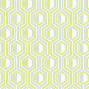 Tempo Geometric Wallpaper Galerie Paste the Wall Green Grey