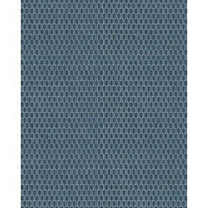 Ton-sur-ton wallpaper wall Profhome DE120039-DI hot embossed non-woven wallpaper embossed Ton-sur-ton shiny blue silver 5.33 m2 (57 ft2) - blue