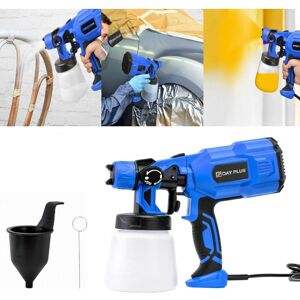 DAY PLUS 800ml High Capacity Paint Sprayer, 550W DIY Electric Spray Gun with 3 Patterns (Circular/Horizontal/Vertical), 800ml/min Max Flow, for Fence Sprayer