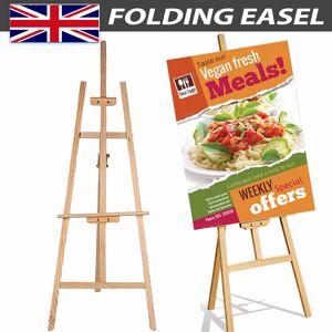 BRIEFNESS Tripod Easel Adjustable Beech Wood Artist Easel for Painting Hold Canvas Display