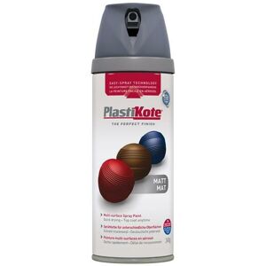 440.0023102.076 Twist & Spray Matt Grey 400ml PKT23102 - Plastikote