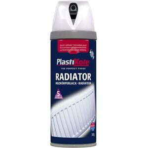 Plastikote - Twist Spray Radiator Gloss White 400ml - White