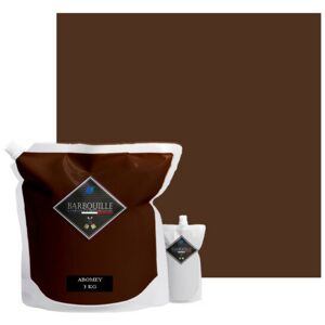 Barbouille - Two-component epoxy gloss paint/resin For tiles, earthenware, laminates, pvc - 3kg - Abomey Brown