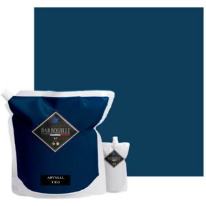 Barbouille - Two-component epoxy gloss paint/resin For tiles, earthenware, laminates, pvc - 3kg - Abyssal Blue