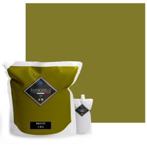 Barbouille - Two-component epoxy matt paint/resin For tiles, earthenware, laminates, pvc - 3kg - Green Brexit