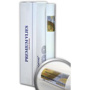 E-delux - Paintable professional wall liner 150 g Profhome PremiumVlies 399-155 smooth non woven lining paper 4 rolls 1076 sq ft (100 sqm) - white