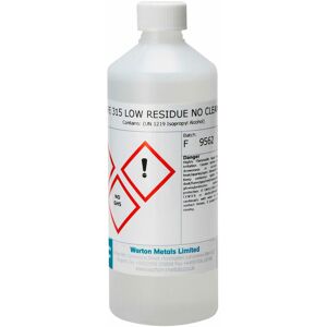 Warton Metals Future 315 Low Residue No Clean Flux 500ml Bottle