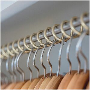 A PLACE FOR EVERYTHING Zebedee Any Angle Premium Hanging Rail - 600mm - Brass