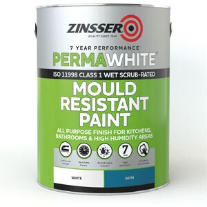 Zinsser - Perma White Interior Paint - Satin - 5L - White