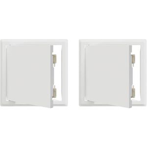 Access Panel Manual 2 pcs White 20 x 20 cm Steel Vidaxl