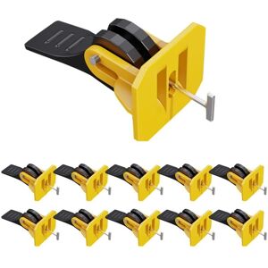 Tile Leveling System Kit - 50 Pieces - Reusable - Adjustable - For 8-12mm Tiles - 50 Replaceable Spare Steel T-Pins - For Wall and Floor - Alwaysh