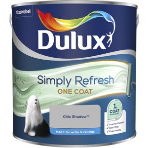 DULUX RETAIL Dulux Simply Refresh One Coat Matt Emulsion Paint - 2.5L - Chic Shadow