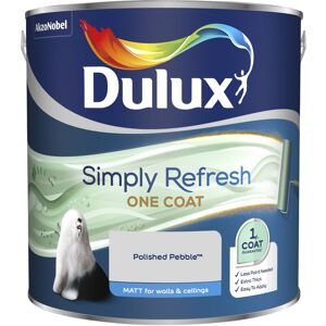 Dulux Retail - Dulux Simply Refresh One Coat Matt Emulsion Paint - 2.5L - Polished Pebble