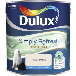 Dulux Retail - Dulux Simply Refresh One Coat Matt Emulsion Paint - 2.5L - Almond White