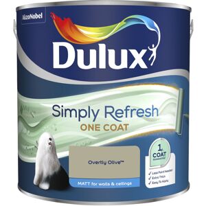 DULUX RETAIL Dulux Simply Refresh One Coat Matt Emulsion Paint - 2.5L - Overtly Olive