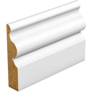 Marlborough - pack of 10 (Total 10 Units) - 14.5mm mdf Ogee Primed Skirting 14.5mm x 94mm x 4200mm