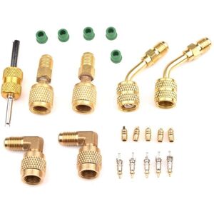 Tlily - R410 Adapter Kit Metal Mini Split Vacuum Pump Set Sturdy Converter Connector 1/4SAE to 5/16SAE