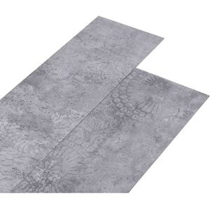 Pvc Flooring Planks 5.02 m² 2 mm Self-adhesive Cement Grey Vidaxl