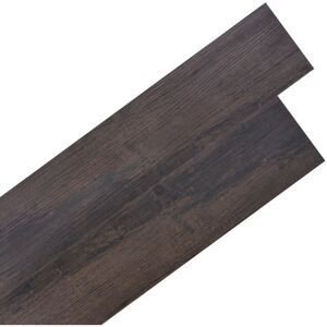 Self-adhesive pvc Flooring Planks 5.02 m² 2 mm Dark Brown Vidaxl