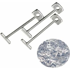Linghhang - ccykxa Tiler Cross 200pcs 1.5mm Steel Replacement Pins for Tile and Floor Leveling Systems, Replaceable and Reusable Pins for Wall and