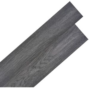 Self-adhesive pvc Flooring Planks 5.21 m² 2 mm Black and White Vidaxl