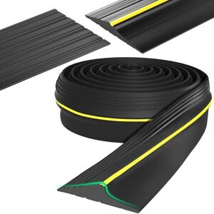 TEHTUY 1-meter garage door seal, rubber threshold seal for the bottom of up-and-over or standard doors, prevents water, leaves, dust, wind, and rainwater TEHTUY 1-meter garage door seal, rubber threshold seal for the bottom of up-and-over or standard doors, prevents water, leaves, dust, wind, and rainwater
