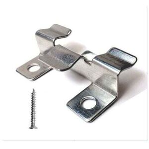 100 pieces fastening clips for composite flooring with stainless steel screws (height 1 cm) Mumu 100 pieces fastening clips for composite flooring with stainless steel screws (height 1 cm) Mumu