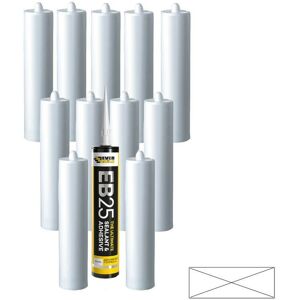 Everbuild - 12 EB25 Ultimate Sealant Adhesive White Sanitary Mould Resistant 300ml Everbuild - 12 EB25 Ultimate Sealant Adhesive White Sanitary Mould Resistant 300ml