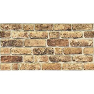 vidaXL Dark Sand Brick 3D Wall Panels - 11 pcs vidaXL Dark Sand Brick 3D Wall Panels - 11 pcs