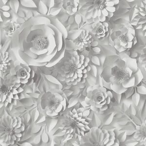 Profhome 387181-GU White 3D Embossed Non-Woven Wallpaper - Wallpaper Type: Hot-Embossed 3D Profhome 387181-GU White 3D Embossed Non-Woven Wallpaper - Wallpaper Type: Hot-Embossed 3D