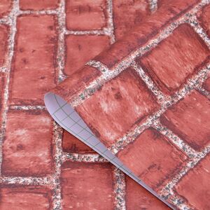 Cyslmuk - 44.5x500cm Self Adhesive Wallpaper Vintage Red Brick Wallpaper for Kitchen Decorative Plastic Vinyl Film Sticky Back Wall Stickers Paper Cyslmuk - 44.5x500cm Self Adhesive Wallpaper Vintage Red Brick Wallpaper for Kitchen Decorative Plastic Vinyl Film Sticky Back Wall Stickers Paper