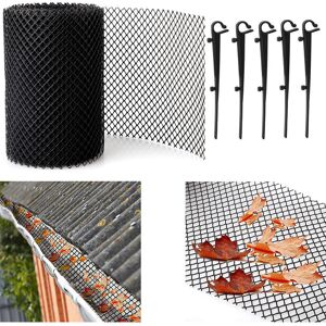 Linghhang - 8m gutter protection net, 18cm wide, effectively prevent clogging of leaves, moss and debris, easy to install filter. Linghhang - 8m gutter protection net, 18cm wide, effectively prevent clogging of leaves, moss and debris, easy to install filter.