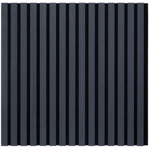 Casa - Acoustic Slat Wall Square Panels 600mm x 600mm - Black Casa - Acoustic Slat Wall Square Panels 600mm x 600mm - Black