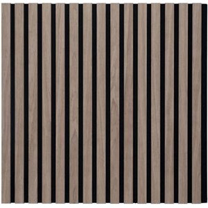 Casa - Acoustic Slat Wall Square Panels 600mm x 600mm - Walnut Casa - Acoustic Slat Wall Square Panels 600mm x 600mm - Walnut