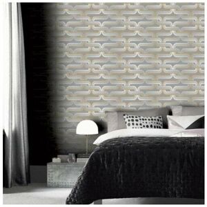 Arthouse - Retro Grey Yellow Link Chain 60s 70s Vintage Effect Wallpaper 902405 Arthouse - Retro Grey Yellow Link Chain 60s 70s Vintage Effect Wallpaper 902405