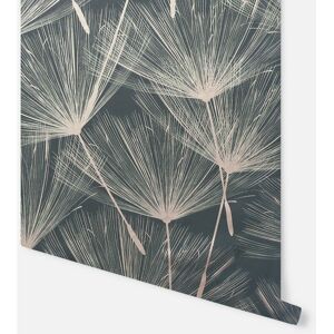 Arthouse - Harmony Charcoal Metallic Rose Gold Dandelion Flower Wallpaper Arthouse - Harmony Charcoal Metallic Rose Gold Dandelion Flower Wallpaper
